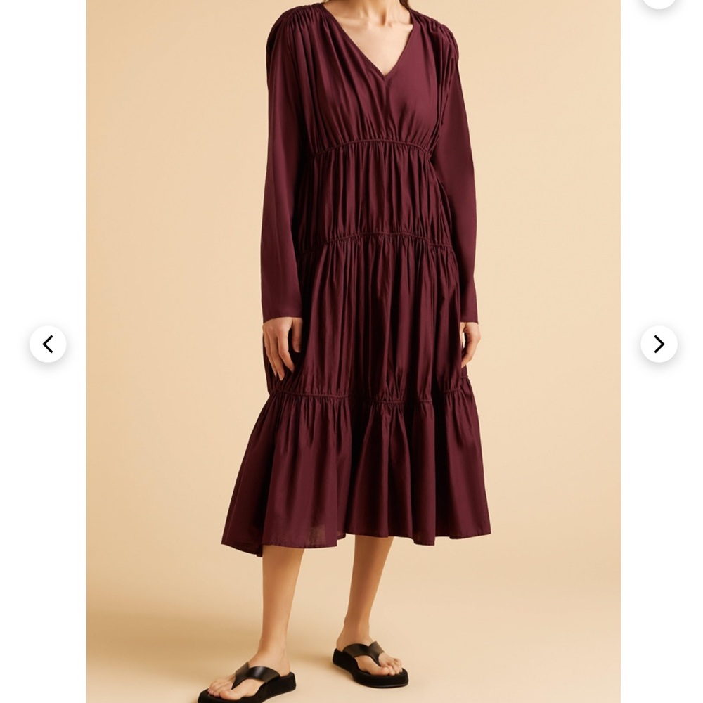 Merlette Ophelia Tiered Long-Sleeve Dress small